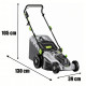 Мощна електрическа косачка за трева 2400W – 50 литра кош и 5 степени на косене 9