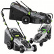 Мощна електрическа косачка за трева 2400W – 50 литра кош и 5 степени на косене 12
