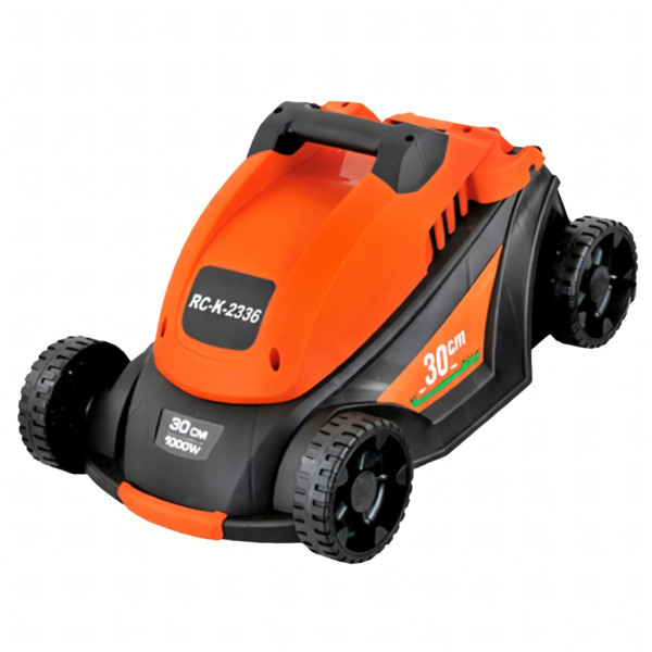 Мощна и лека електрическа градинска косачка 1000W, Кош за трева 35L, Регулируема височина, 3 нива на косене