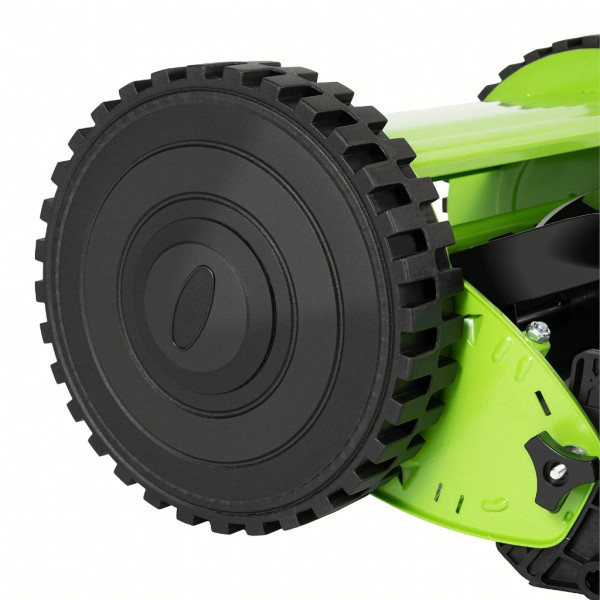 Ръчна косачка за трева с кош 40 см (16"), 5 остриета, регулируема височина 17–33 мм – Тиха, екологична и прецизна 10