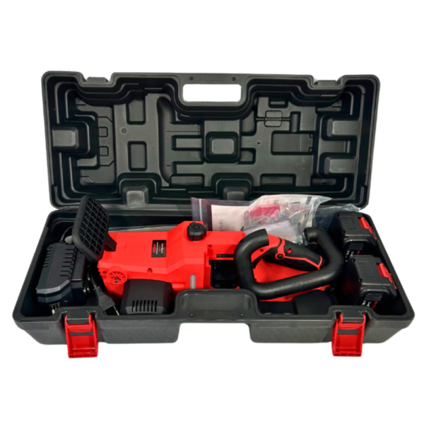 Акумулаторен верижен трион BOXER BX-3316 48V – 2 батерии + куфар, мощен и удобен