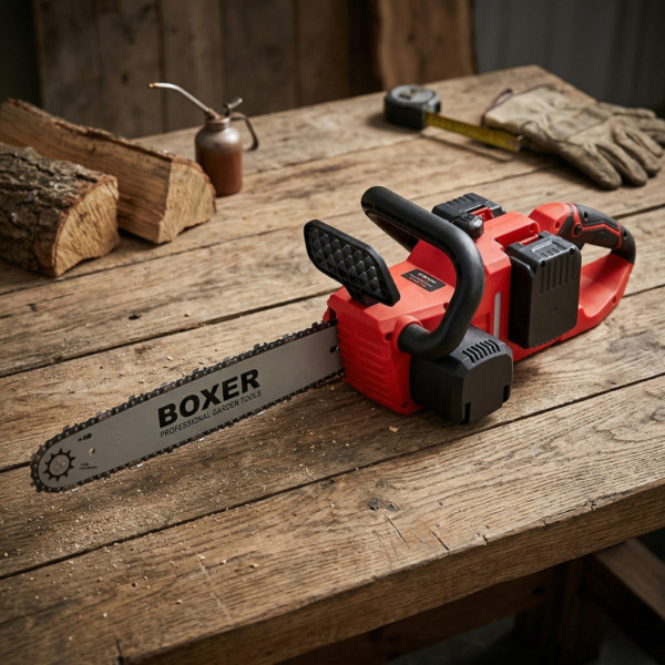 Акумулаторен верижен трион BOXER BX-3316 48V – 2 батерии + куфар, мощен и удобен 3