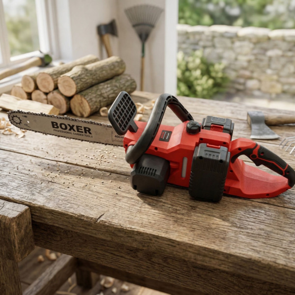 Акумулаторен верижен трион BOXER BX-3316 48V – 2 батерии + куфар, мощен и удобен 1