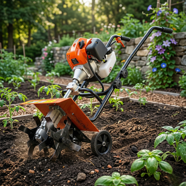 Бензинова мотофреза Boxer BX127 с двутактов двигател – Мощна и надеждна за всяка градина 2