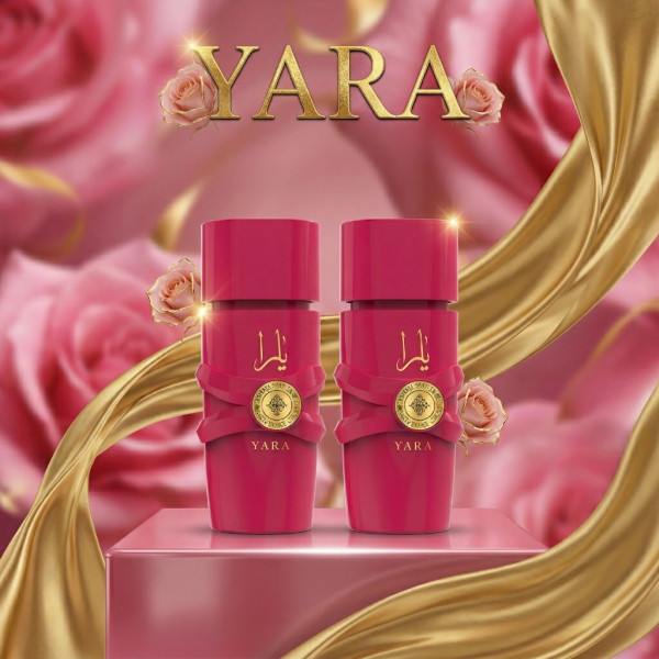 Дамски комплект Yara Candy 2х50мл, EDP - Изкушение с нотки на касис, гардения и сандалово дърво