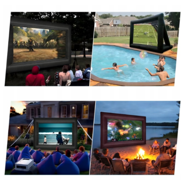 Надуваем проекционен екран за събития и кино на открито – Перфектен за партита и прожекции