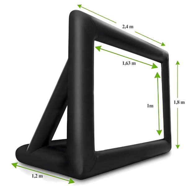 Надуваем проекционен екран за събития и кино на открито – Перфектен за партита и прожекции