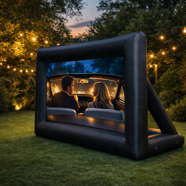 Надуваем проекционен екран за събития и кино на открито – Перфектен за партита и прожекции