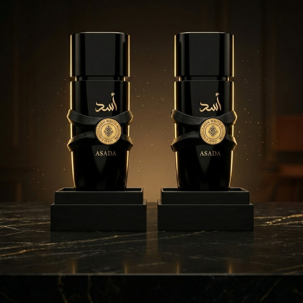 Мъжки комплект парфюми Asada, 2х50мл, EDP – Интензивен кехлибарен аромат за мъже