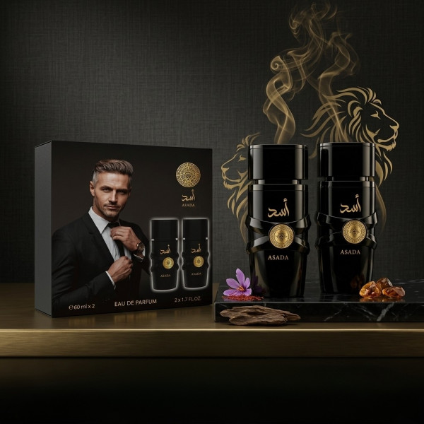 Мъжки комплект парфюми Asada, 2х50мл, EDP – Интензивен кехлибарен аромат за мъже 3
