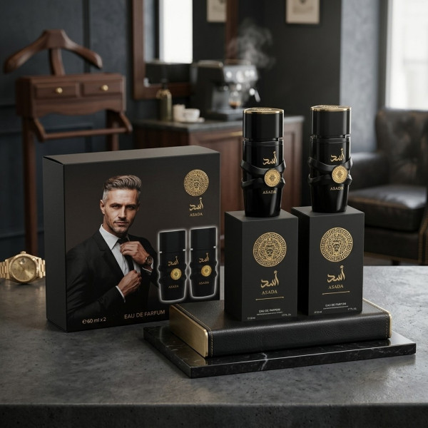 Мъжки комплект парфюми Asada, 2х50мл, EDP – Интензивен кехлибарен аромат за мъже 4