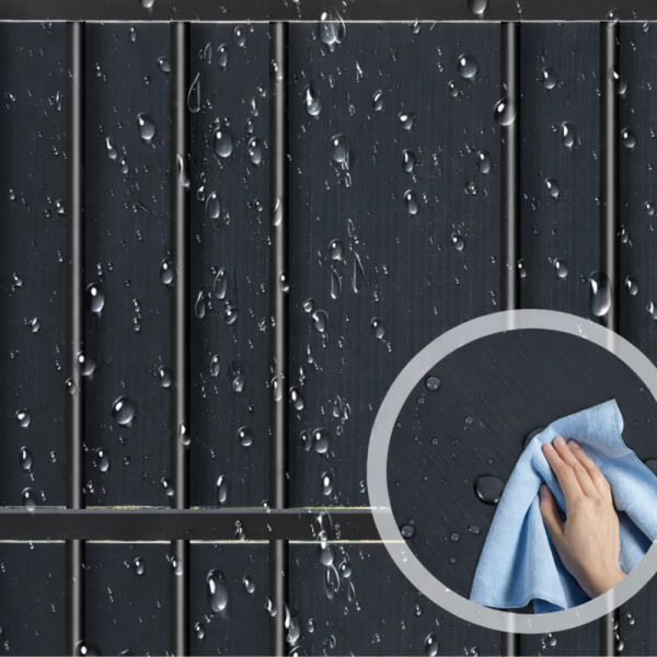 Антрацитна оградна лента 19 см x 35 м – UV устойчива и лесна за монтаж 5