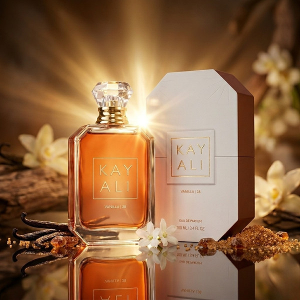 Луксозен парфюм Kayali Vanilla28, EDP, 100мл - Изтънчен шедьовър от жасмин, мадагаскарска ванилия и бразилска тонка
