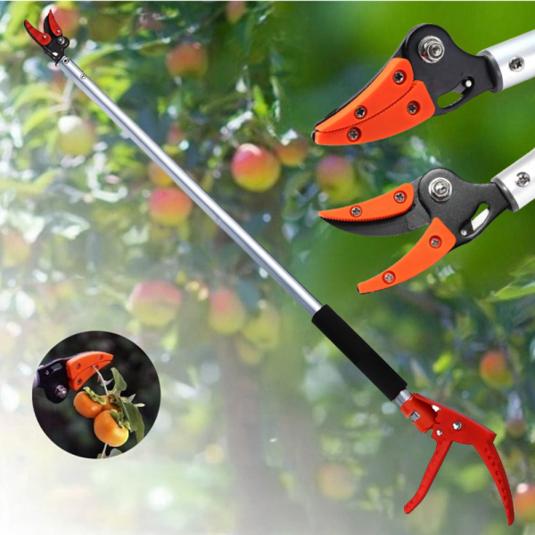 Ножица за клони и бране на плодове 100 см – прецизно рязане без стълба 1