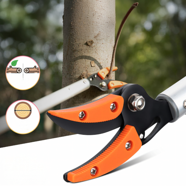 Ножица за клони и бране на плодове 100 см – прецизно рязане без стълба 7