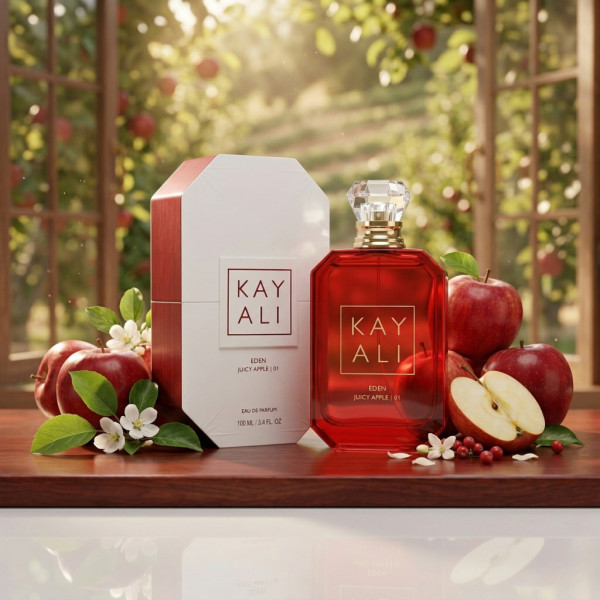 Парфюм Kayali Eden Juicy Apple 01, EDP, 100 мл - Неустоимо изкушение с аромат на червена ябълка и горски плодове