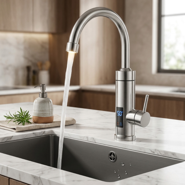 Електрически смесител за моментално загряване на водата с Led дисплей