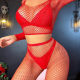 Еротичен комплект 2 части в червено - модерна визия и съблазнителен стил 4