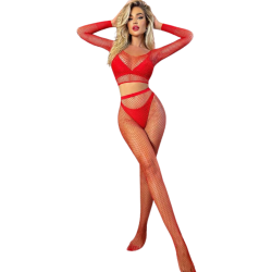 Еротичен комплект 2 части в червено - модерна визия и съблазнителен стил