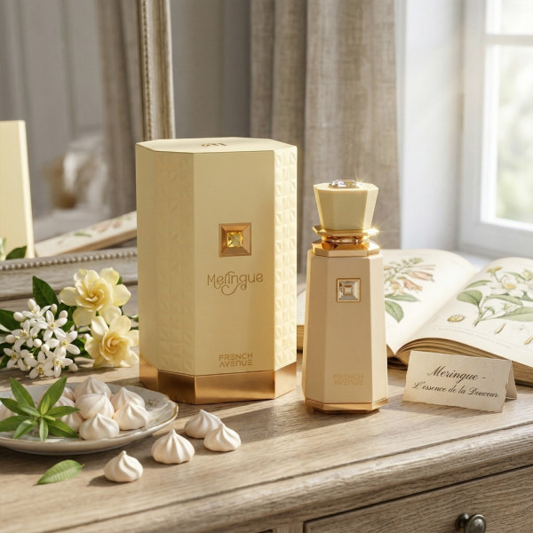 Дамски парфюм French Avenue Meringue, EDP, 100 мл – Изискан аромат с нотки на ананас, кадифен велур и ванилия