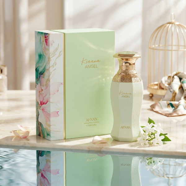 Дамски парфюм Afnan Kiaana Angel, EDP, 100 мл - Ориенталско изкушение с нотки на шамфъстък, сладолед и плодове