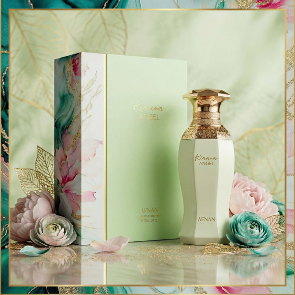 Дамски парфюм Afnan Kiaana Angel, EDP, 100 мл - Ориенталско изкушение с нотки на шамфъстък, сладолед и плодове