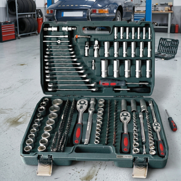 Гедоре CF-S216 от 216 части - пълен комплект инструменти за домашна и професионална употреба 1