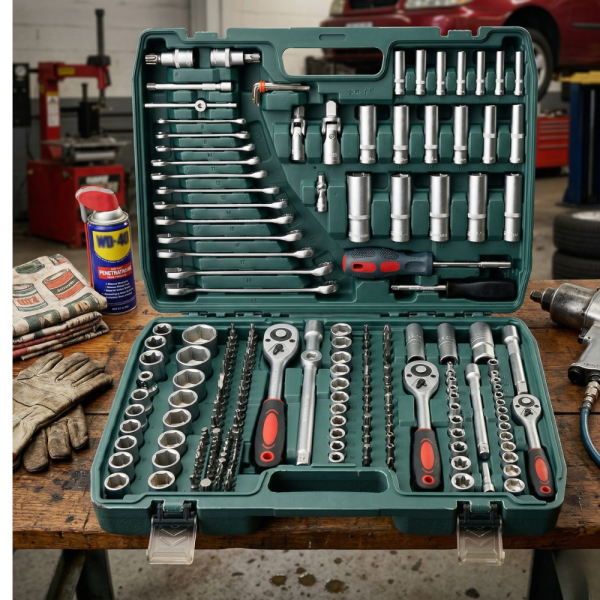 Гедоре CF-S216 от 216 части - пълен комплект инструменти за домашна и професионална употреба