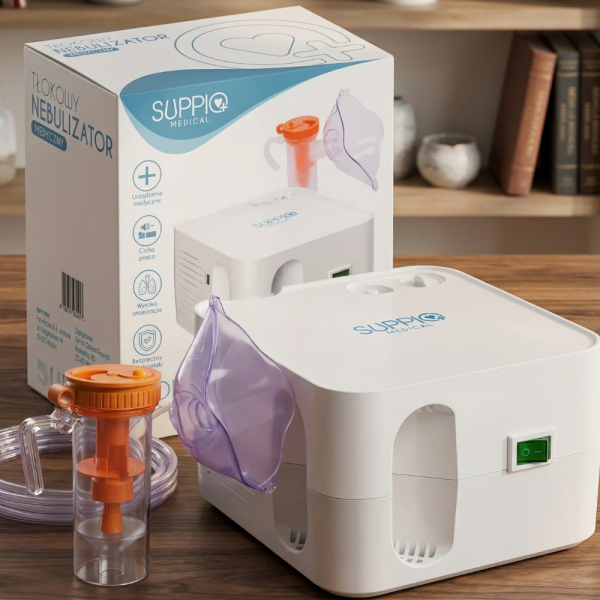Компресорен небулизатор за инхалация SUPPIQ Medical – бързо облекчение при астма, алергии и дихателни проблеми 2