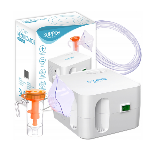 Компресорен небулизатор за инхалация SUPPIQ Medical – бързо облекчение при астма, алергии и дихателни проблеми
