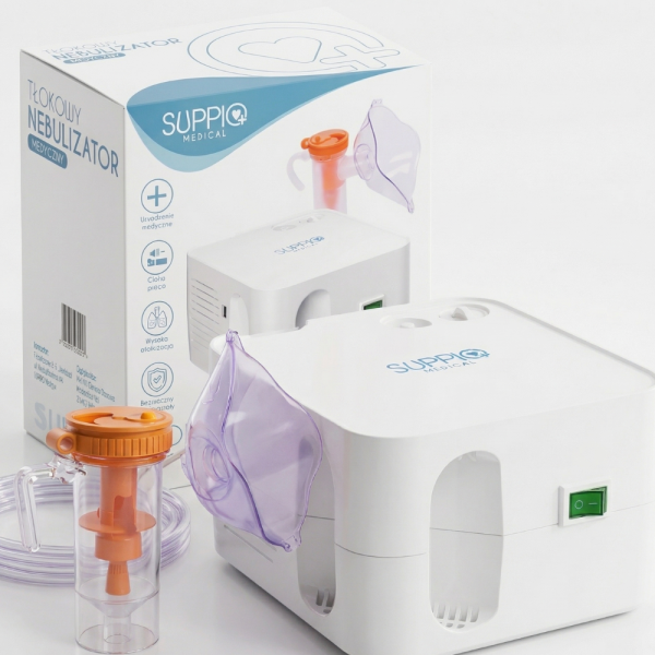 Компресорен небулизатор за инхалация SUPPIQ Medical – бързо облекчение при астма, алергии и дихателни проблеми 1