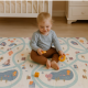 Двулицев образователен детски килим Горски лабиринт 180 х 200 см - водоустойчив, сгъваем 4