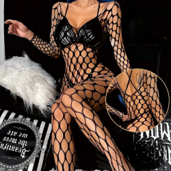 Еротично цяло мрежесто боди - сексапил и увереност