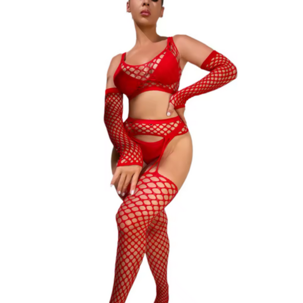 Еротичен комплект от 3 части - стил е сексапил 5