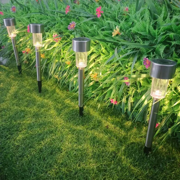 Комплект от 5 броя Led соларни лампи - автоматично включване без разход за електроенергия