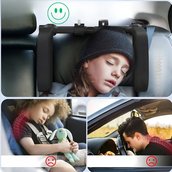 Ергономична опора за глава и врат за автомобили TV1478 + Подарък Автомобилна прахосмукачка SONRU 7000Pa с мощност 150W CLEAN17