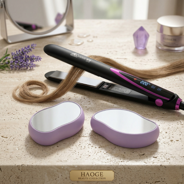 Преса за коса с турмалинови керамични плочи TV667 + Подарък 2 броя Компактен кристален уред за премахване на окосмяване TV1106 3