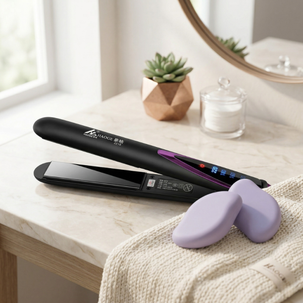 Преса за коса с турмалинови керамични плочи TV667 + Подарък 2 броя Компактен кристален уред за премахване на окосмяване TV1106