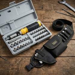 Комплект инструменти AIWA в кутия 41 части CASE3 + Подарък Многофункционална работна чанта за инструменти TV841
