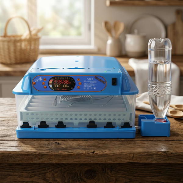 Инкубатор за 48 броя яйца с автоматично пълнене на вода и ултразвуков овлажнител LN2-S48