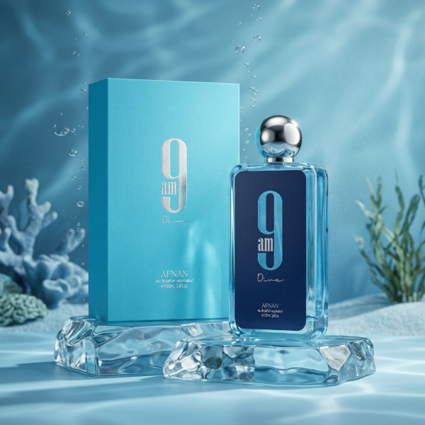 Унисекс парфюм Afnan 9 AM Dive с освежаващи и дървесни нотки, 100мл