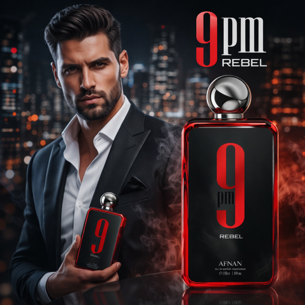 Унисекс парфюм Afnan 9 PM Rebel - Смел, съблазнителен и дълготраен аромат с плодови и карамелени нотки, 100 мл
