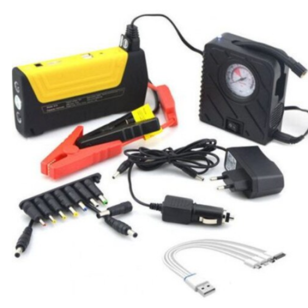 Мултифункционално стартерно устройство и компресор 2 в 1 Car Jump Starter 69800mAh 6