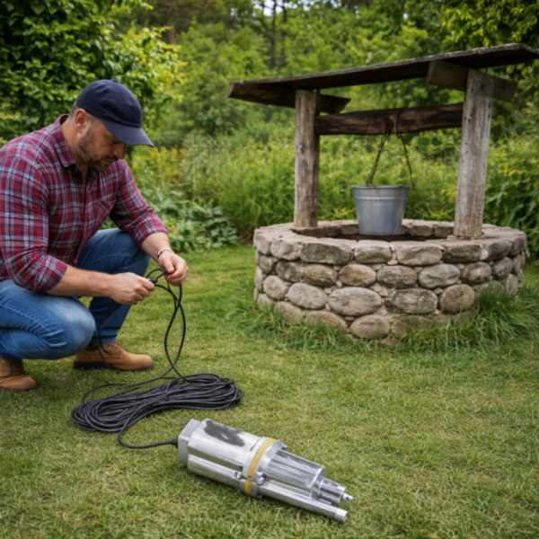 Дебит - Помпа за чиста вода с горно засмукване за дълбоки кладенци 1500W 1100L
