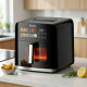 Еърфрайър Oliver Voltz OV51980CF, 1800W, 8 литра, Двоен нагревател, 12 Програми, LED дисплей и прозорец 4