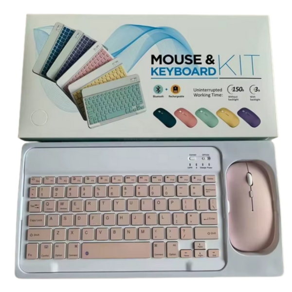 Комплект Bluetooth клавиатура и мишка – ултратънки, презареждащи се, мултифункционални