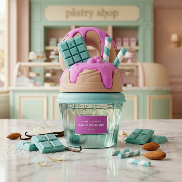 Сладък гурме аромат с нотки на ванилова торта Lattafa Give Me Gourmand Vanilla Freak