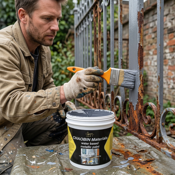 Водоустойчива метална боя за бързо премахване на ръжда - кремообразна на водна основа