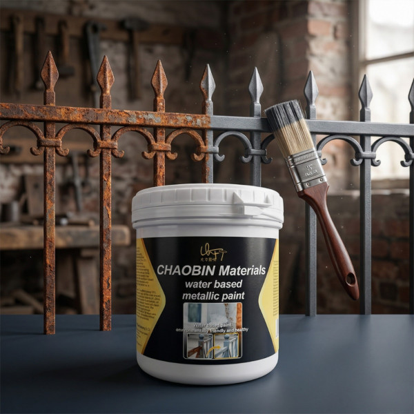 Водоустойчива метална боя за бързо премахване на ръжда - кремообразна на водна основа