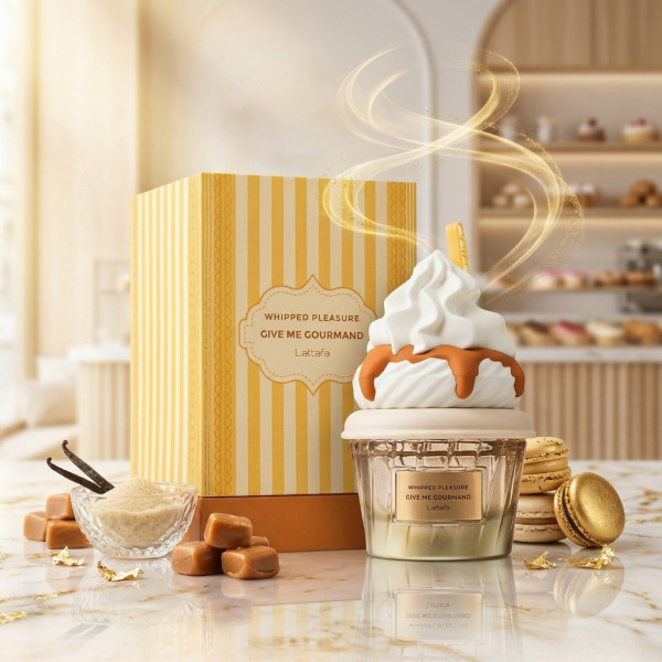 Унисекс парфюм Lattafa Give Me Gourmand Whipped Pleasure - С нотки на карамел, пуканки и мускус